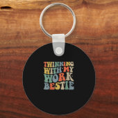 私の仕事と絡み合うスピリットウィークフ最高のレイ キーホルダー (正面)