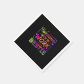 私の仕事と絡み合うスピリットウィークフ最高のレイ スタンダードカクテルナプキン (角)