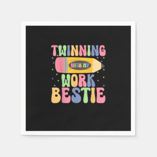 私の仕事と絡み合うスピリットウィークフ最高のレイ スタンダードカクテルナプキン