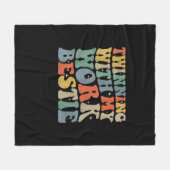 私の仕事と絡み合うスピリットウィークフ最高のレイ フリースブランケット (正面(横))