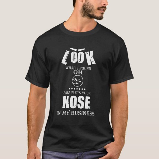 私の仕事にあなたの鼻 グラフィックTシャツ Tシャツ (正面)