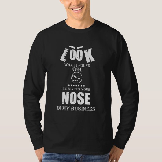 私の仕事にあなたの鼻 グラフィックTシャツ Tシャツ (正面)