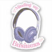 私の仕事に気を付けて| ヘッドフォンシール シール (正面)