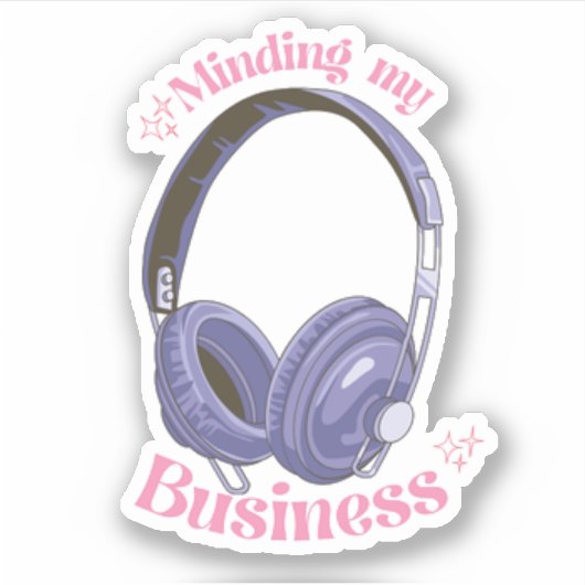 私の仕事に気を付けて| ヘッドフォンシール シール (正面)