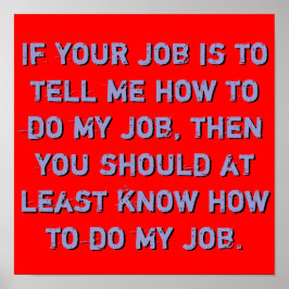 私の仕事のポスターを知る ポスター