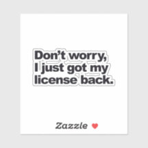 私の仕事のライセンスについて心配しないで