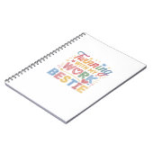 私の仕事の悩みに絡み合う ノートブック (左側)