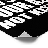 私の仕事はあなたのサービスのため キスではない 面白いバーテンダー ポスター (角)