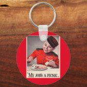 私の仕事はピクニックだ キーホルダー (正面)