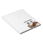 私の仕事はヤギのロデオデザイン ノートパッド (アングル)