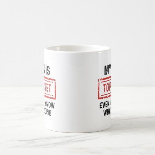 私の仕事は極秘だ コーヒーマグカップ (中央)