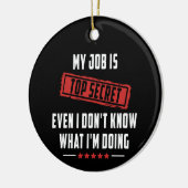 私の仕事は極秘だ セラミックオーナメント (左)