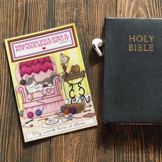 私の仕事は牧師の感謝状を書いた サンキューカード