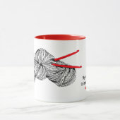 私の仕事は私の不正行為を妨げ始めている マグカップ (中央)