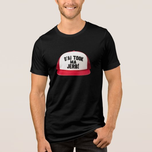 私の仕事はＡＩに取られた！ トライブレンドＴシャツ (正面)