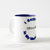 私の仕事場のマグのサポート多様性 ツートーンマグカップ (正面左)