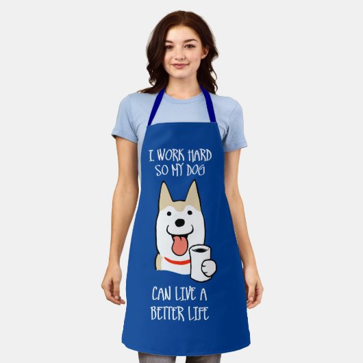 私の仕事懸命 エプロン (着用した状態)