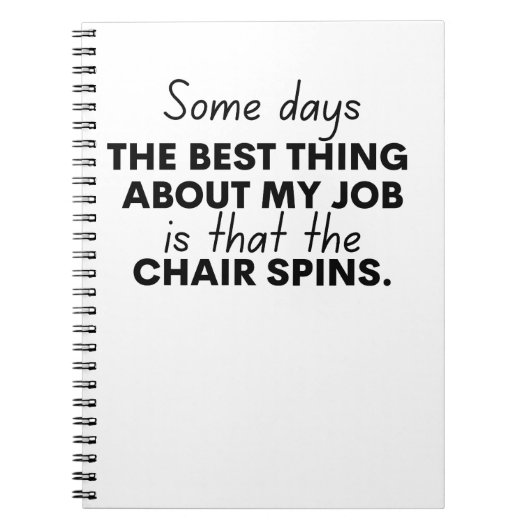 私の仕事最高のの一部の日は ノートブック (正面)
