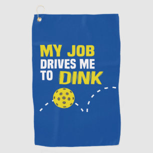 "私の仕事Dink"はPickleballタオルに私を運転します ゴルフタオル