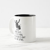 私の仕最高の事は、椅子がGifを回転させることだ ツートーンマグカップ (正面左)