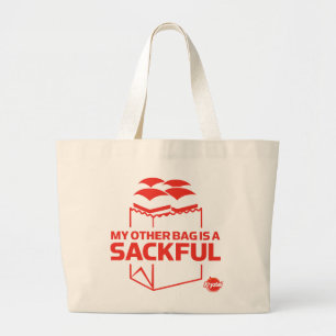 私の他のバッグはSackfulです ラージトートバッグ