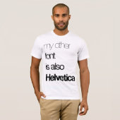 私の他のフォント(白の黒) Tシャツ (正面フル)