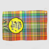 私の他のボールはピクルゴルファーのピックボールのプレイドだ ゴルフタオル (横)