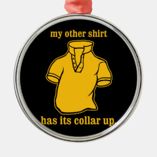 私の他のワイシャツはつば現れたつばを備えています メタルオーナメント