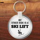 私の他の乗り物はスキー場 キーホルダー (正面)