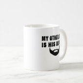 私の他の乗り物は彼のヒゲのバイクのバイクもしくは自転車に乗る人ひげ コーヒーマグカップ (正面右)