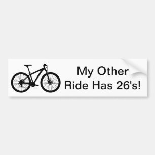 私の他の乗車に26'がSのマウンテンバイクあります バンパーステッカー