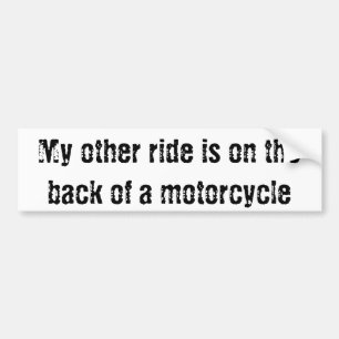 私の他の乗車はオートバイの背部にあります バンパーステッカー
