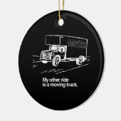 私の他の乗車は移動トラックです セラミックオーナメント (左)