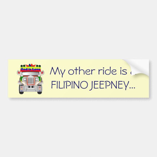 私の他の乗車はJeepneyのフィリピンのバンパーステッカーです バンパーステッカー (正面)