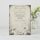 私の他の半分の蝶の野生の結婚花 招待状 (スタンド正面)