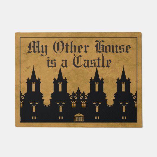 私の他の家は城です ドアマット (正面)