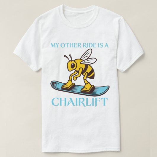 私の他の愛車はチェアリフト Tシャツ (デザイン正面)