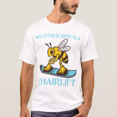 私の他の愛車はチェアリフト Tシャツ (正面)