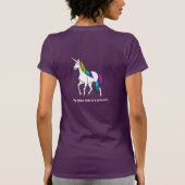 私の他の愛車はユニコーンです Tシャツ (裏面)
