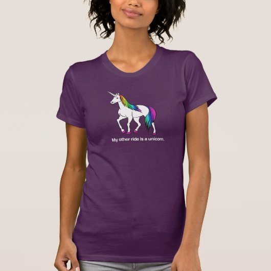 私の他の愛車はユニコーンです Tシャツ (正面)
