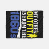 私の他の服は1860年代から – Civil War Reen フリースブランケット (正面(横))