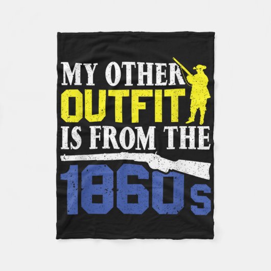 私の他の服は1860年代から – Civil War Reen フリースブランケット (正面)