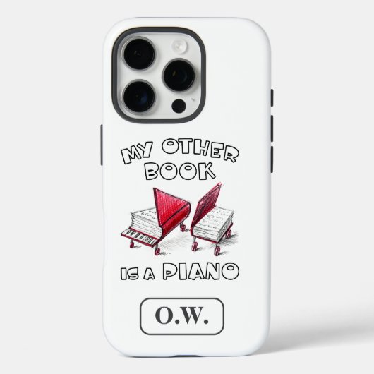 私の他の本はピアノで、キーボードミュージシャン Case-Mate iPhoneケース (裏面)