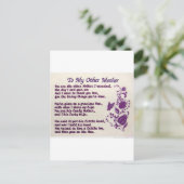 私の他の母に;ありがとう ポストカード (スタンド正面)