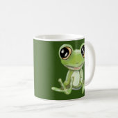 私の他の緑のカエルの友人コーヒーマグ コーヒーマグカップ (正面右)