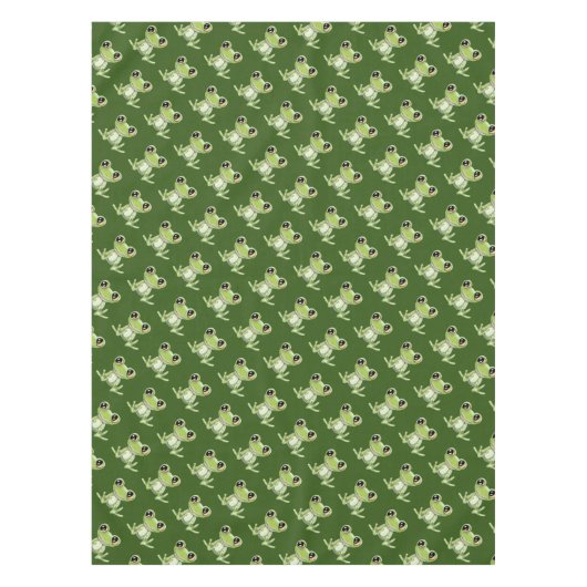 私の他の緑のカエルの友人テーブルクロス テーブルクロス (正面)