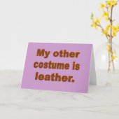 私の他の衣裳は革です カード (黄色い花)