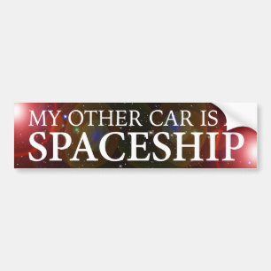 "私の他の車です宇宙船" バンパーステッカー