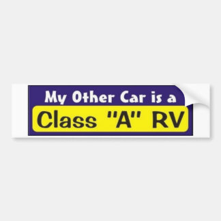 私の他の車はクラス"A" RVです バンパーステッカー