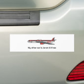 私の他の車はジャネット航空です バンパーステッカー (車上)